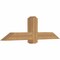 Ekena Millwork Eugene Smooth Timber Gable Bracket, Western Red Cedar, 60"W x 17"H x 5 1/2"D x 5 1/2"F, 7/12 Pitch GBW060X17X0606EUG00SWR - alternate 2